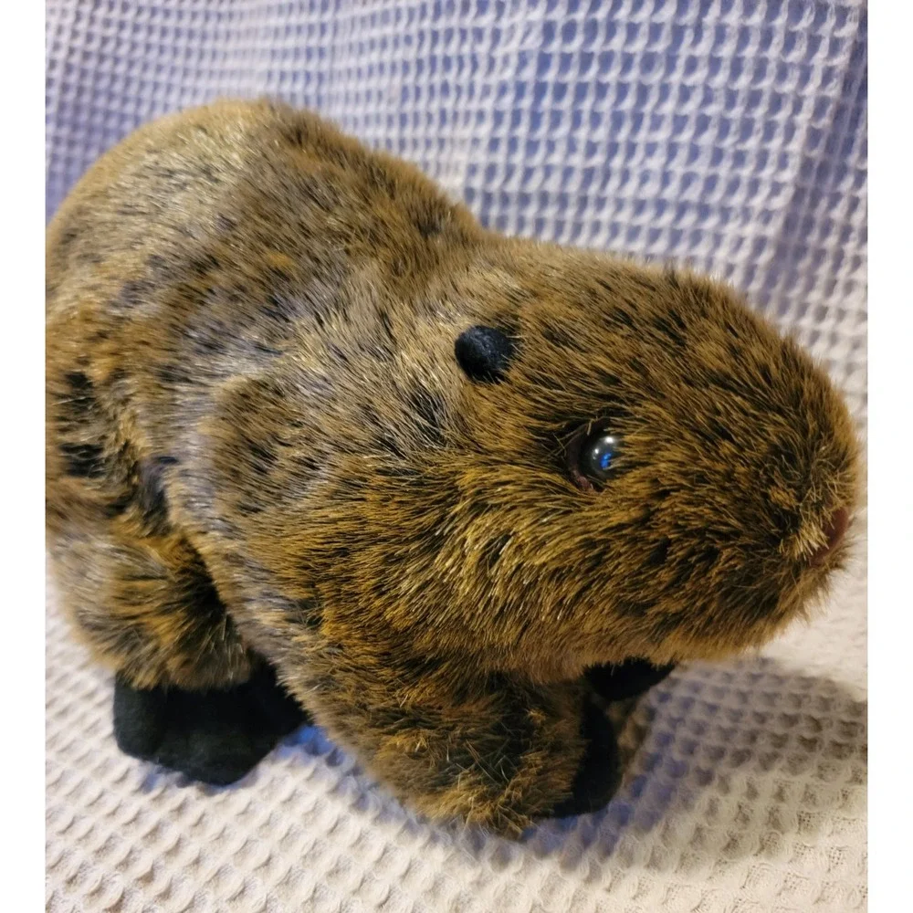 Fiesta Realistic Brown Beaver Plush 11